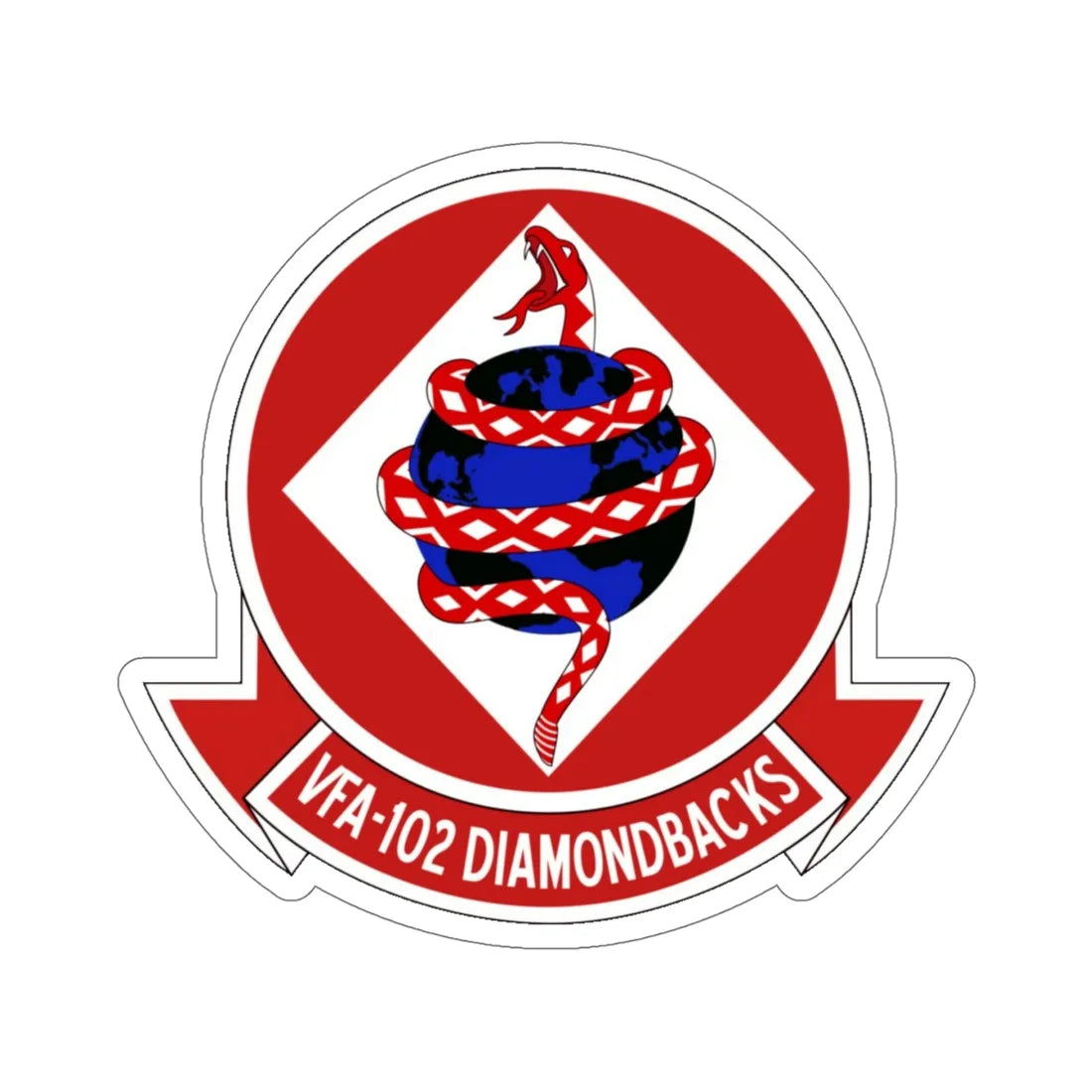 VFA 102 Strike Fighter Squadron 102 (U.S. Navy) STICKER Vinyl Die-Cut Decal 6 Inch - The Sticker Space
