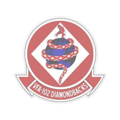 VFA 102 Strike Fighter Squadron 102 (U.S. Navy) STICKER Vinyl Kiss-Cut Decal 2 Inch Transparent - The Sticker Space