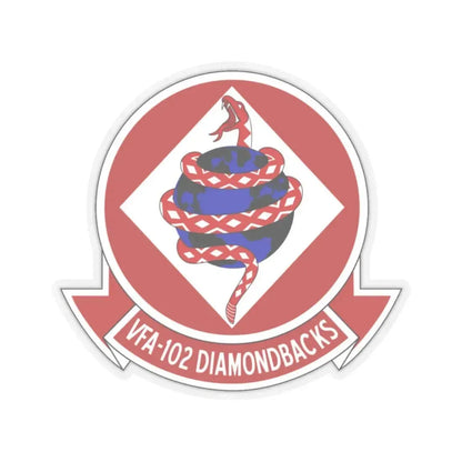 VFA 102 Strike Fighter Squadron 102 (U.S. Navy) STICKER Vinyl Kiss-Cut Decal 3 Inch Transparent - The Sticker Space