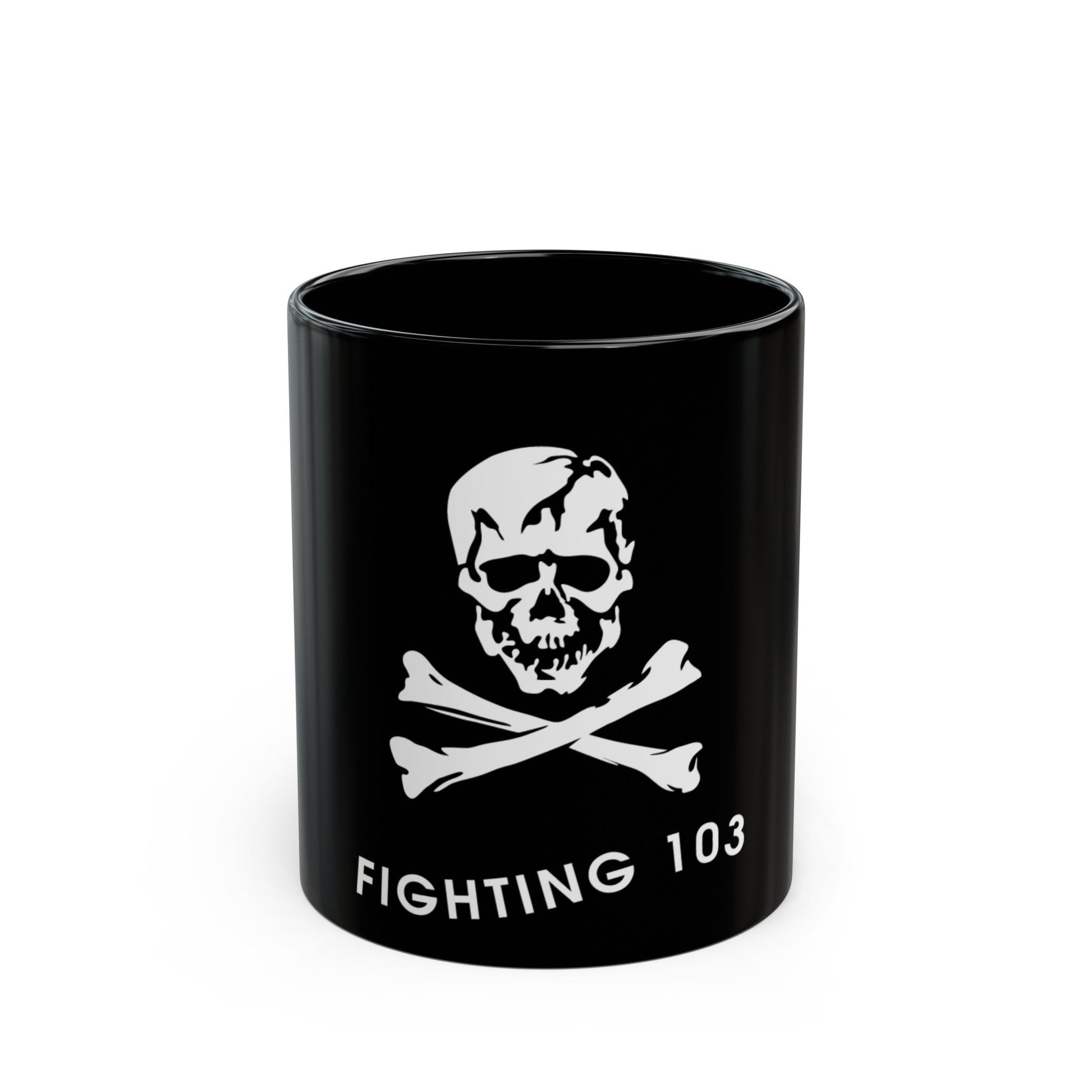 VFA 103 Jolly Rogers (U.S. Navy) Black Coffee Mug-11oz-The Sticker Space