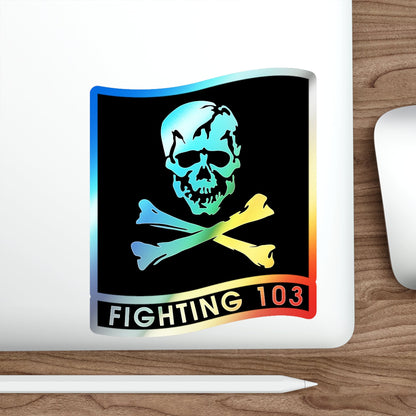 VFA 103 Jolly Rogers (U.S. Navy) Holographic STICKER Die-Cut Vinyl Decal-The Sticker Space