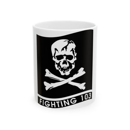 VFA 103 Jolly Rogers (U.S. Navy) White Coffee Mug-11oz-The Sticker Space