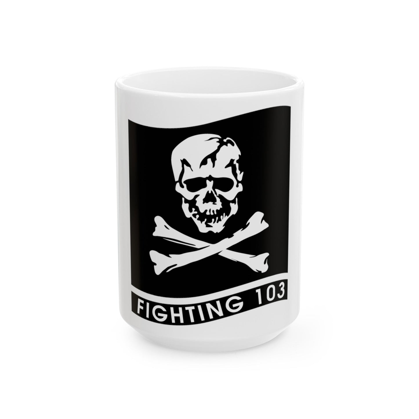 VFA 103 Jolly Rogers (U.S. Navy) White Coffee Mug-15oz-The Sticker Space