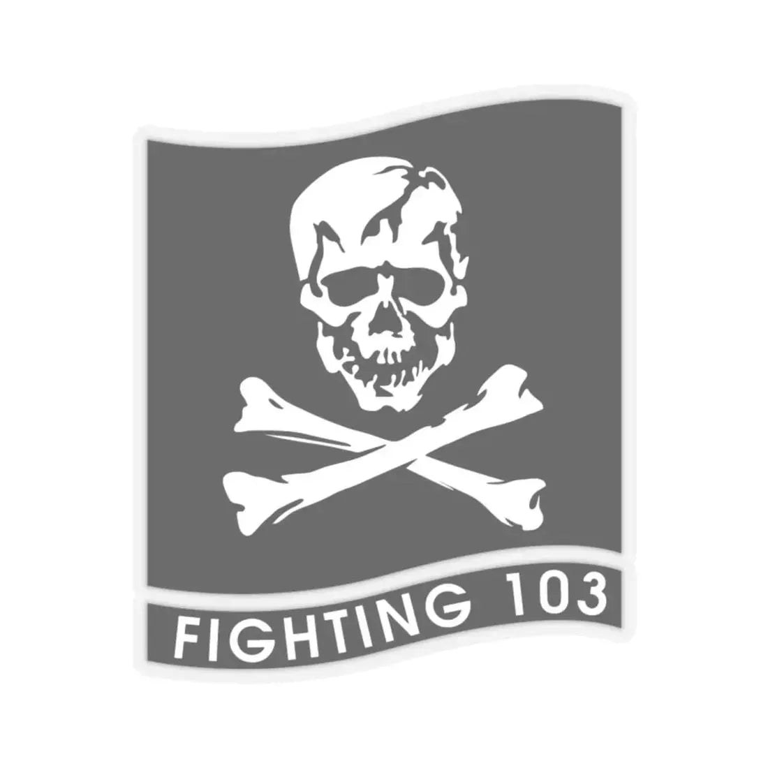 VFA 103 Jolly Rogers (U.S. Navy) STICKER Vinyl Kiss-Cut Decal 4 Inch Transparent - The Sticker Space