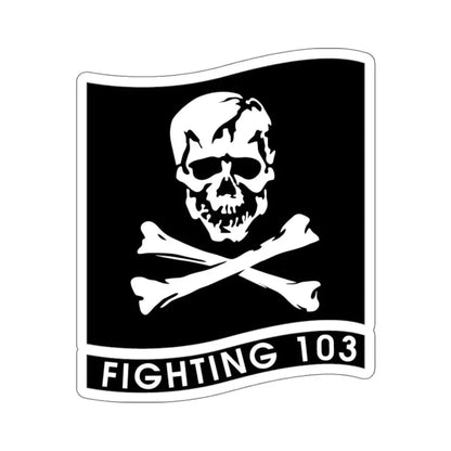 VFA 103 Jolly Rogers (U.S. Navy) STICKER Vinyl Kiss-Cut Decal 4 Inch White - The Sticker Space