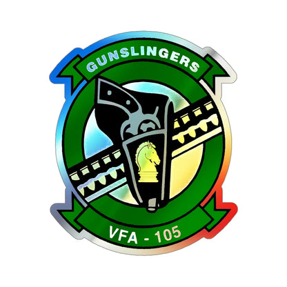 VFA 105 (U.S. Navy) Holographic STICKER Die-Cut Vinyl Decal 4 Inch Holographic - The Sticker Space