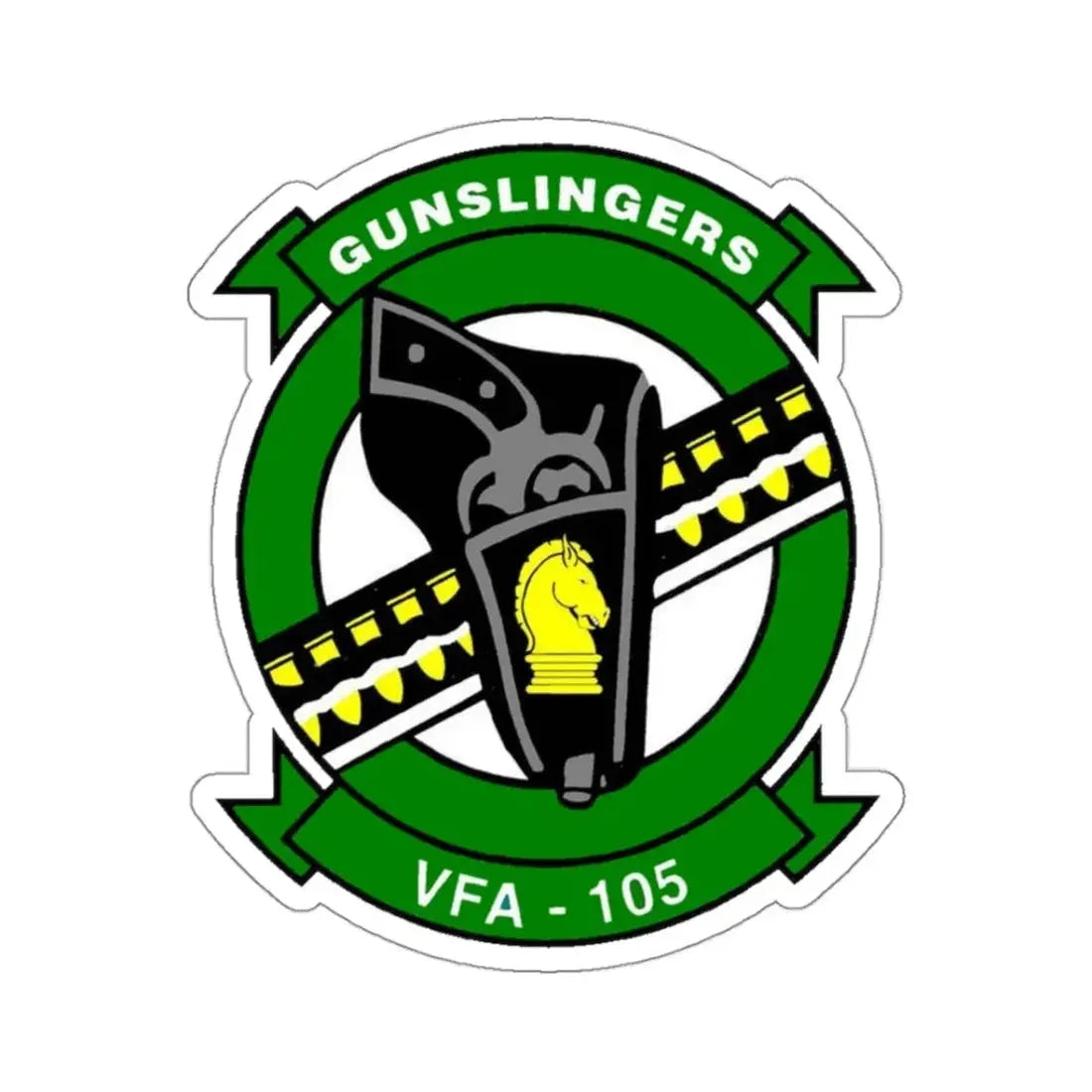 VFA 105 (U.S. Navy) STICKER Vinyl Kiss-Cut Decal 3 Inch White - The Sticker Space