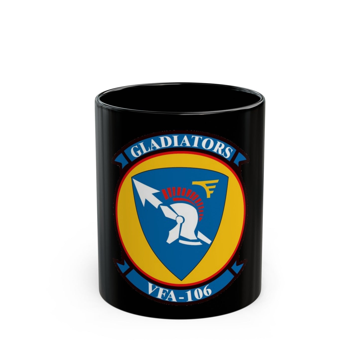 VFA 106 Strike Fighter Squadron 106 (U.S. Navy) Black Coffee Mug-11oz-The Sticker Space