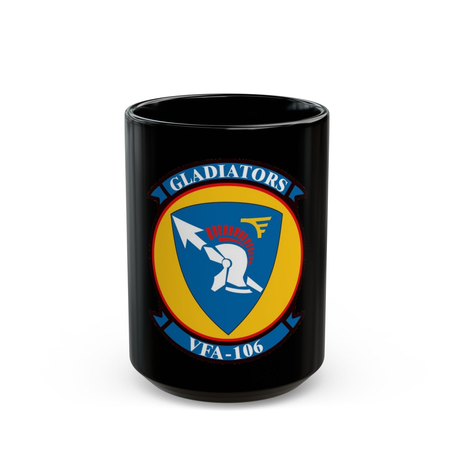 VFA 106 Strike Fighter Squadron 106 (U.S. Navy) Black Coffee Mug-15oz-The Sticker Space