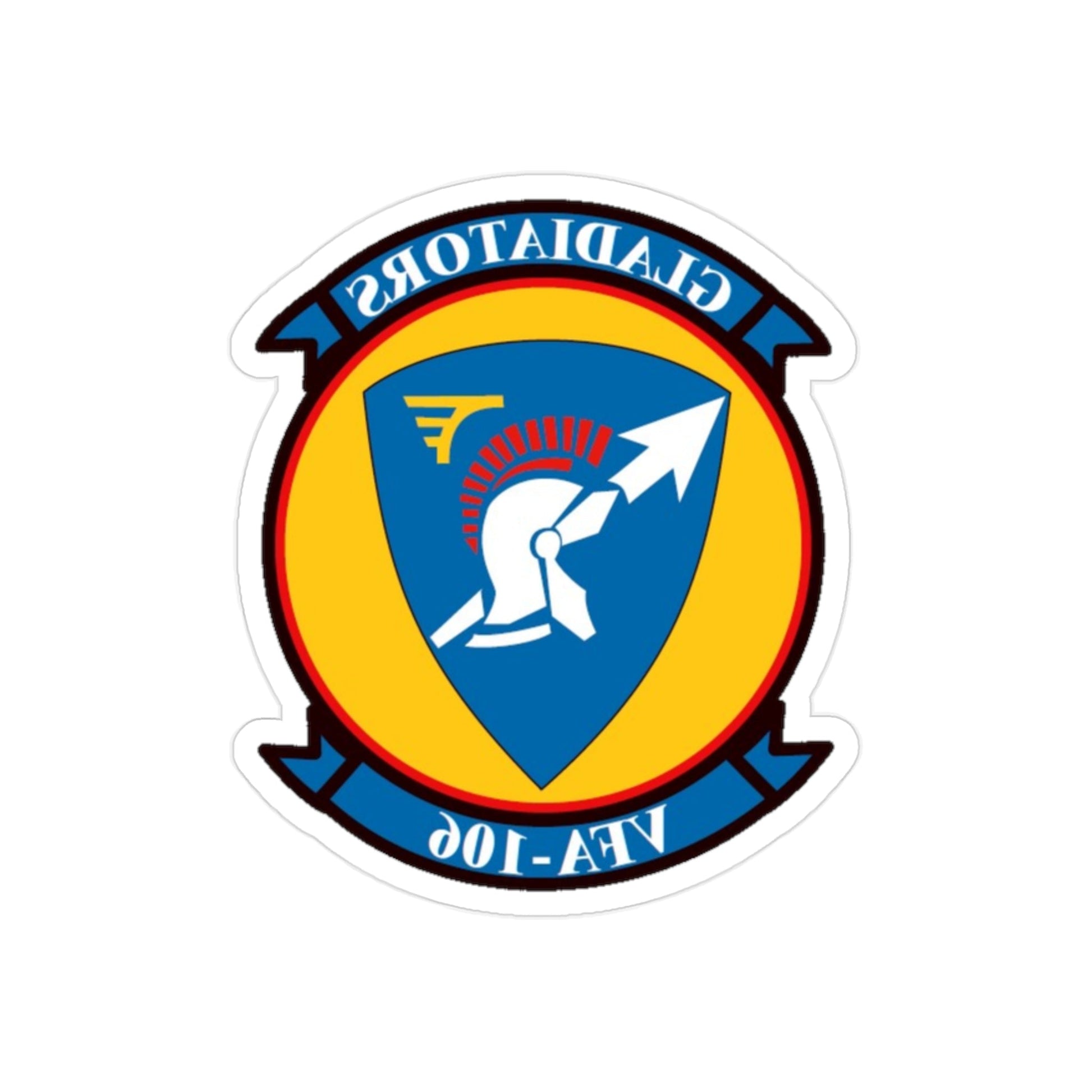 VFA 106 Strike Fighter Squadron 106 (U.S. Navy) REVERSE PRINT Transparent STICKER-2" × 2"-The Sticker Space