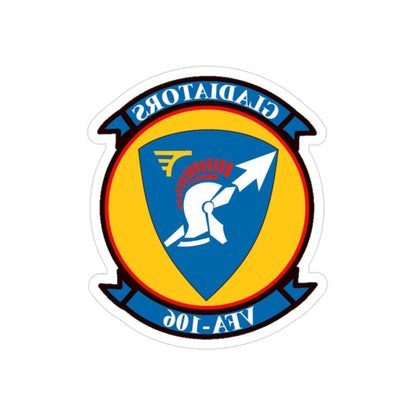 VFA 106 Strike Fighter Squadron 106 (U.S. Navy) REVERSE PRINT Transparent STICKER-2" × 2"-The Sticker Space