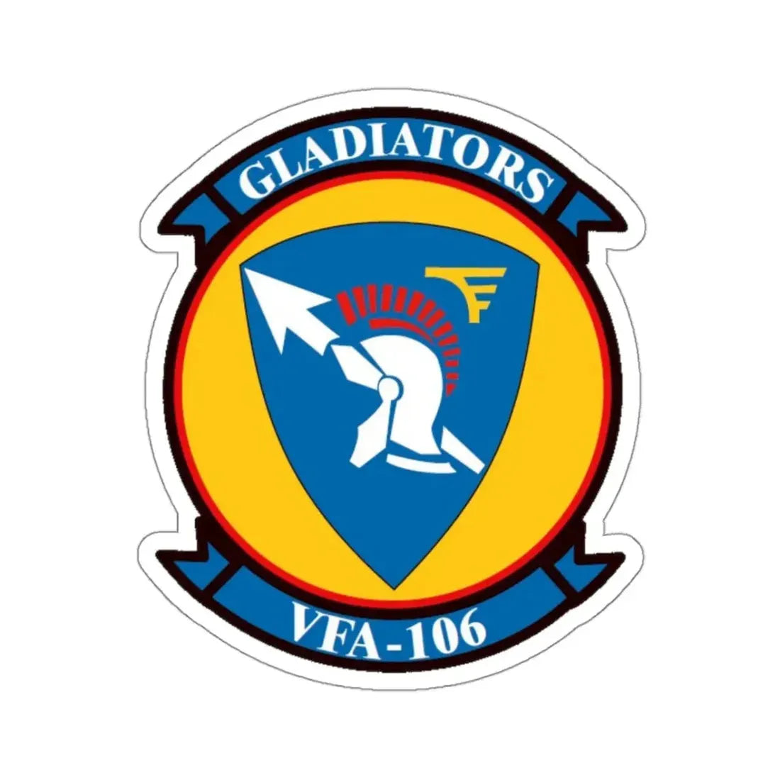 VFA 106 Strike Fighter Squadron 106 (U.S. Navy) STICKER Vinyl Kiss-Cut Decal 3 Inch White - The Sticker Space