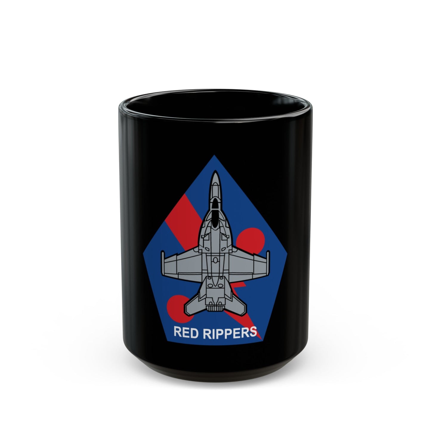 VFA 11 Red Rippers (U.S. Navy) Black Coffee Mug-15oz-The Sticker Space