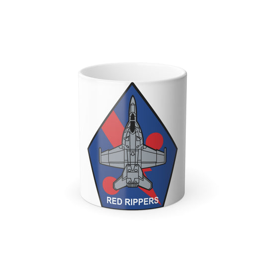 VFA 11 Red Rippers (U.S. Navy) Color Changing Mug 11oz-11oz-The Sticker Space