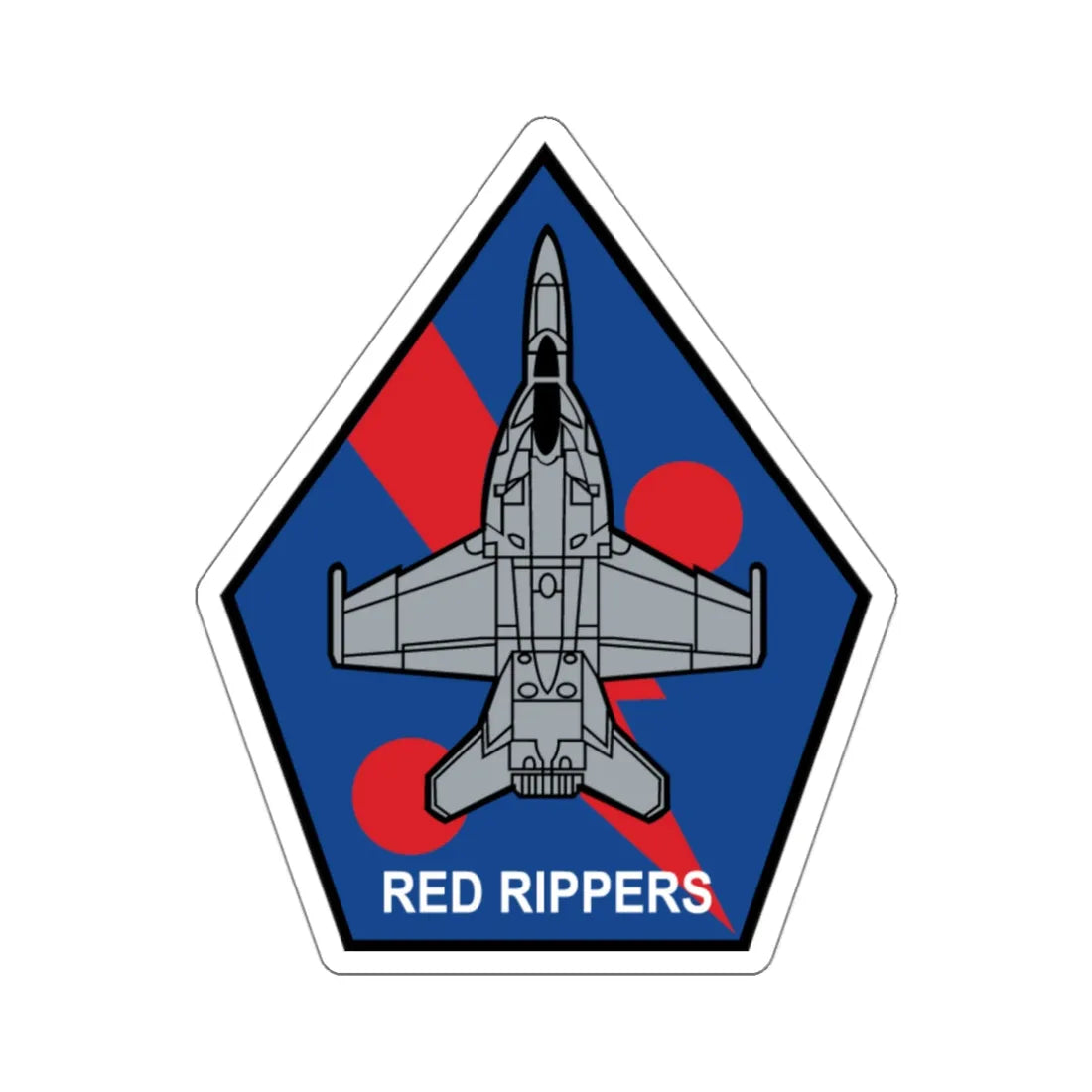 VFA 11 Red Rippers (U.S. Navy) STICKER Vinyl Die-Cut Decal 3 Inch - The Sticker Space