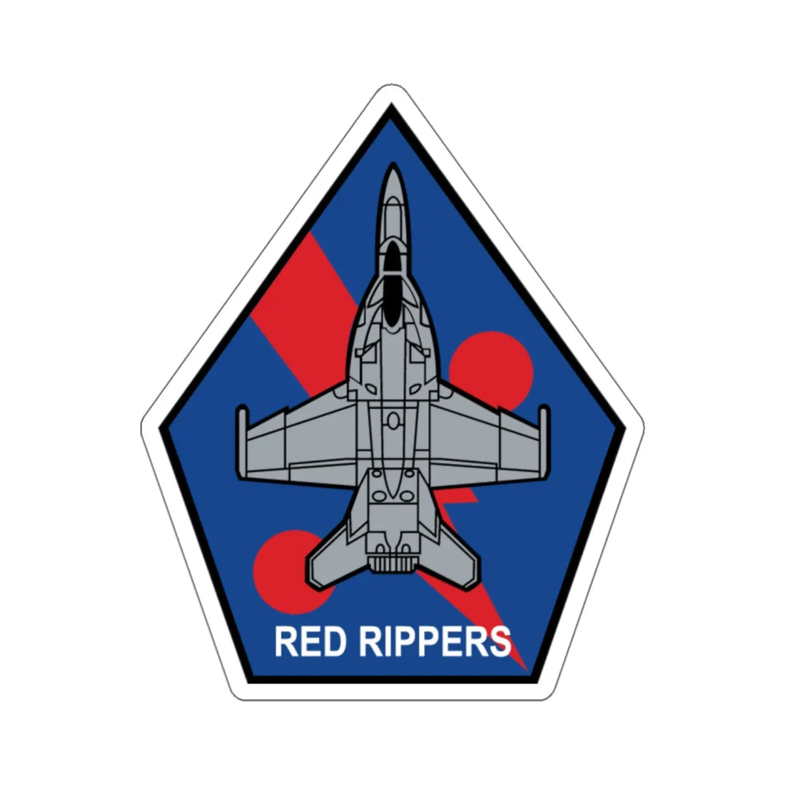 VFA 11 Red Rippers (U.S. Navy) STICKER Vinyl Die-Cut Decal 4 Inch - The Sticker Space
