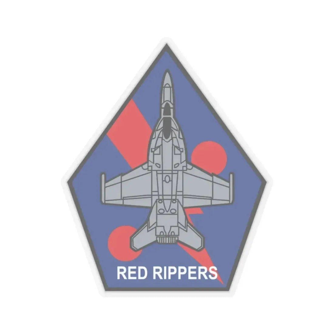 VFA 11 Red Rippers (U.S. Navy) STICKER Vinyl Kiss-Cut Decal 3 Inch Transparent - The Sticker Space
