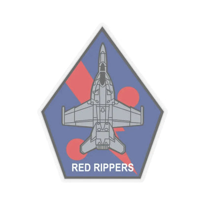 VFA 11 Red Rippers (U.S. Navy) STICKER Vinyl Kiss-Cut Decal 4 Inch Transparent - The Sticker Space