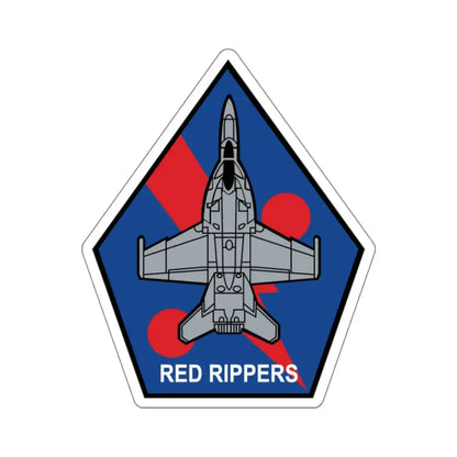 VFA 11 Red Rippers (U.S. Navy) STICKER Vinyl Kiss-Cut Decal 4 Inch White - The Sticker Space