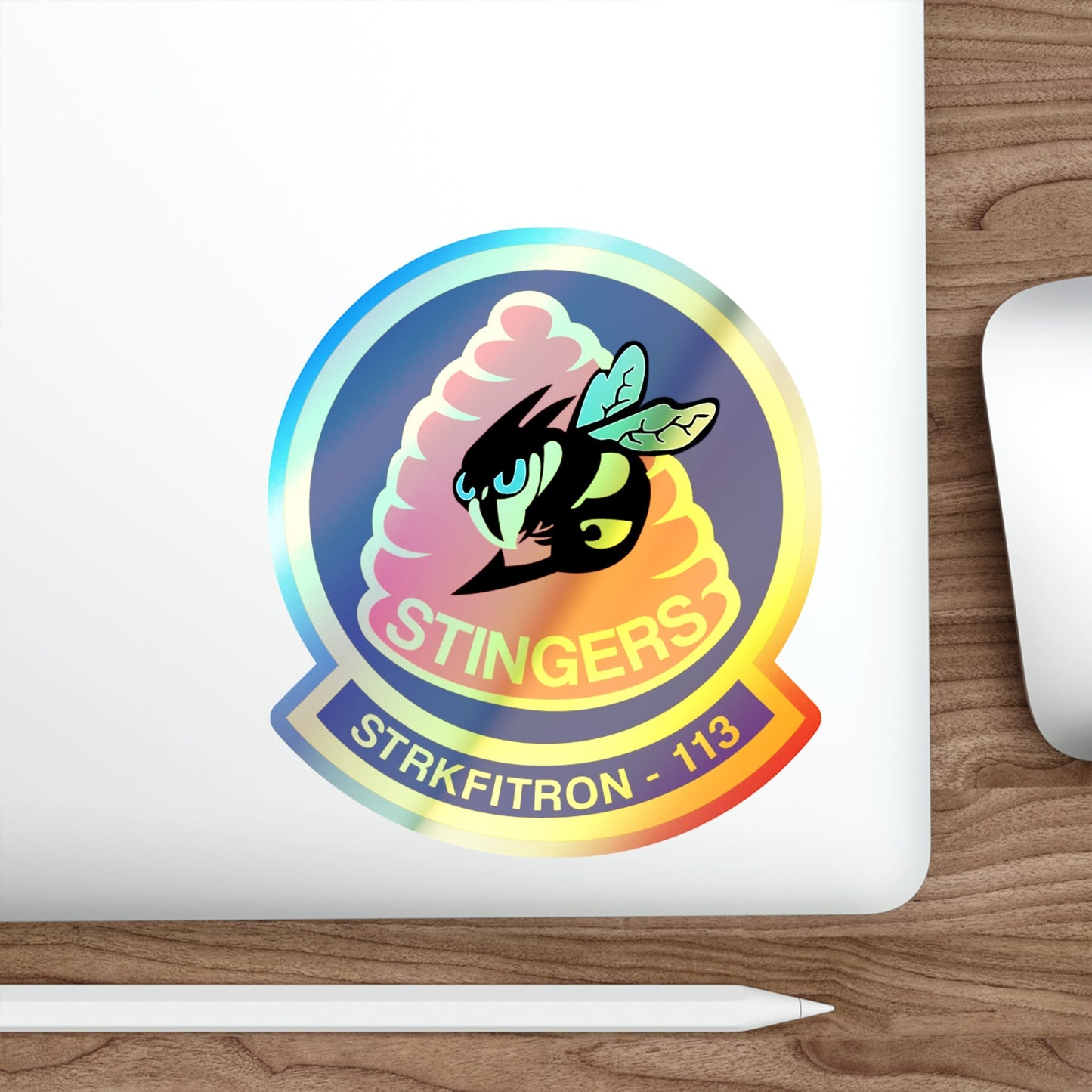 VFA 113 Stingers v2 (U.S. Navy) Holographic STICKER Die-Cut Vinyl Decal-The Sticker Space