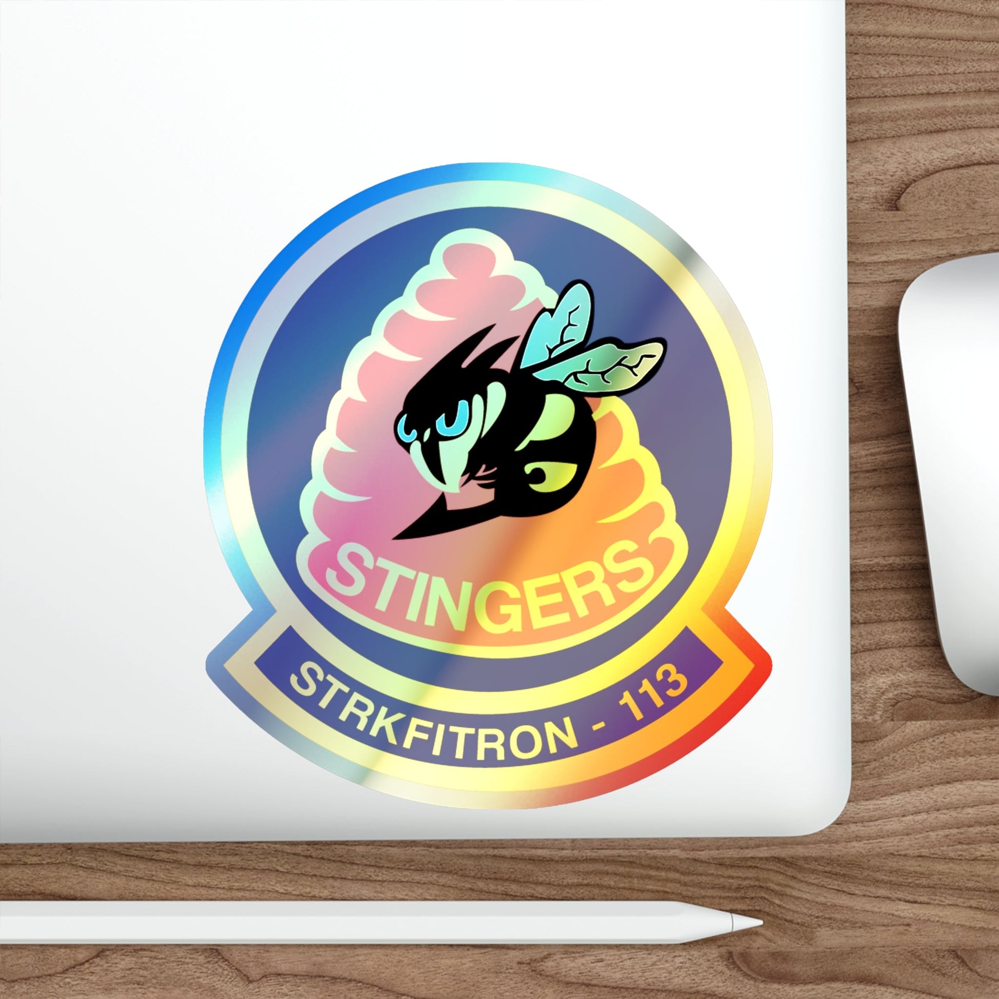 VFA 113 Stingers v2 (U.S. Navy) Holographic STICKER Die-Cut Vinyl Decal-The Sticker Space