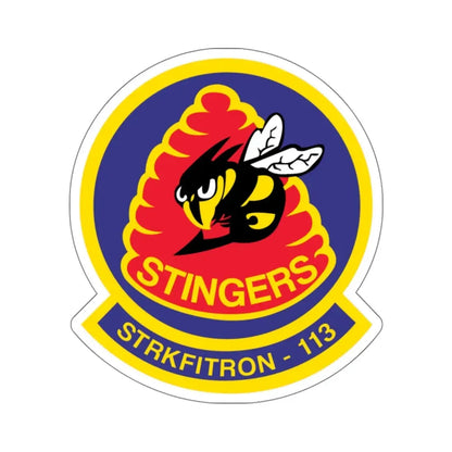 VFA 113 Stingers v2 (U.S. Navy) STICKER Vinyl Kiss-Cut Decal 6 Inch White - The Sticker Space