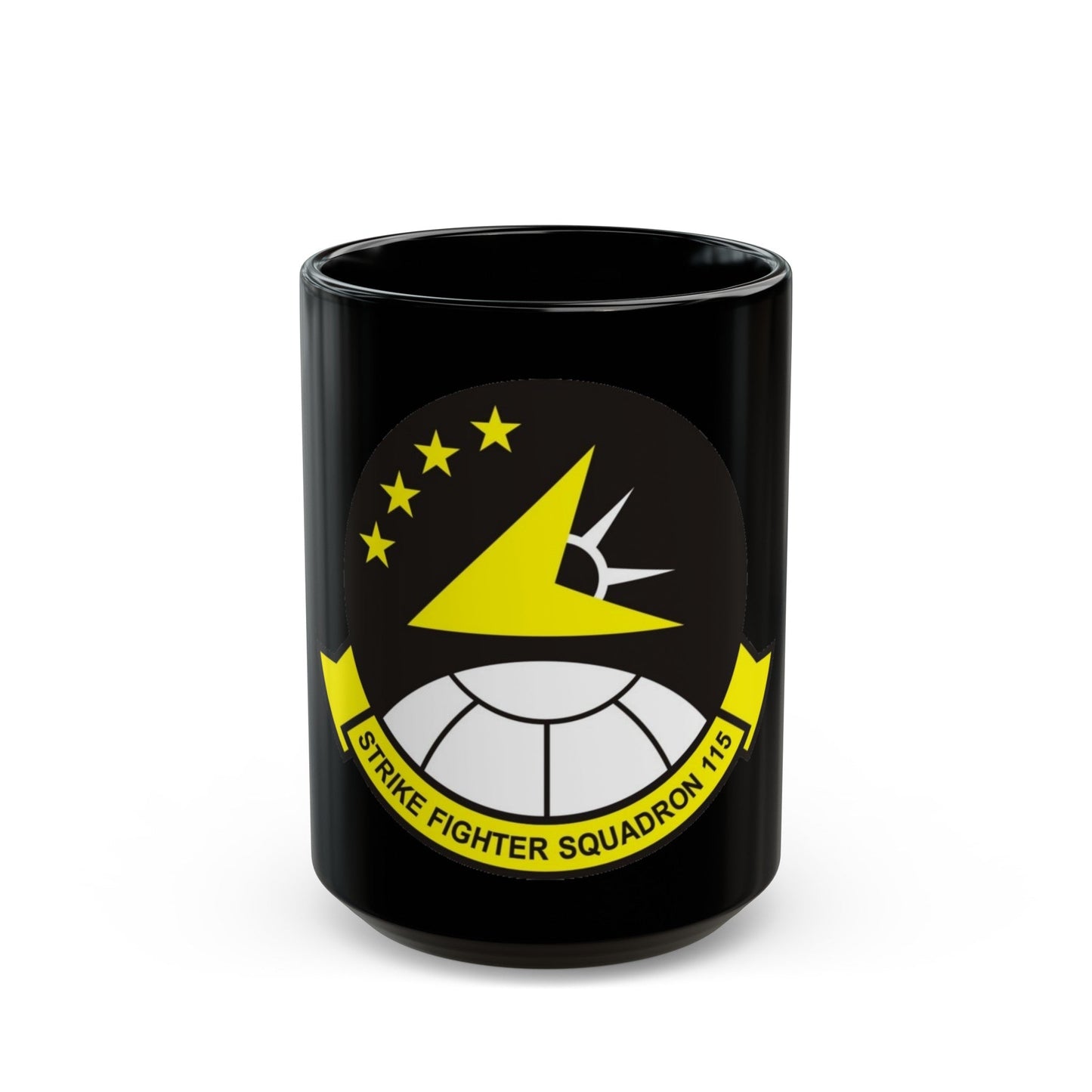 VFA 115 Strike Fighter Squadron 115 (U.S. Navy) Black Coffee Mug-15oz-The Sticker Space