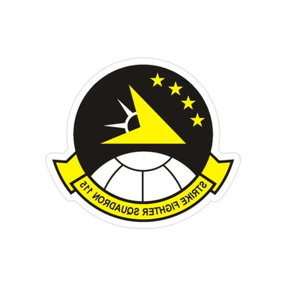 VFA 115 Strike Fighter Squadron 115 (U.S. Navy) REVERSE PRINT Transparent Die-Cut STICKER 2 Inch Die-Cut Transparent - The Sticker Space