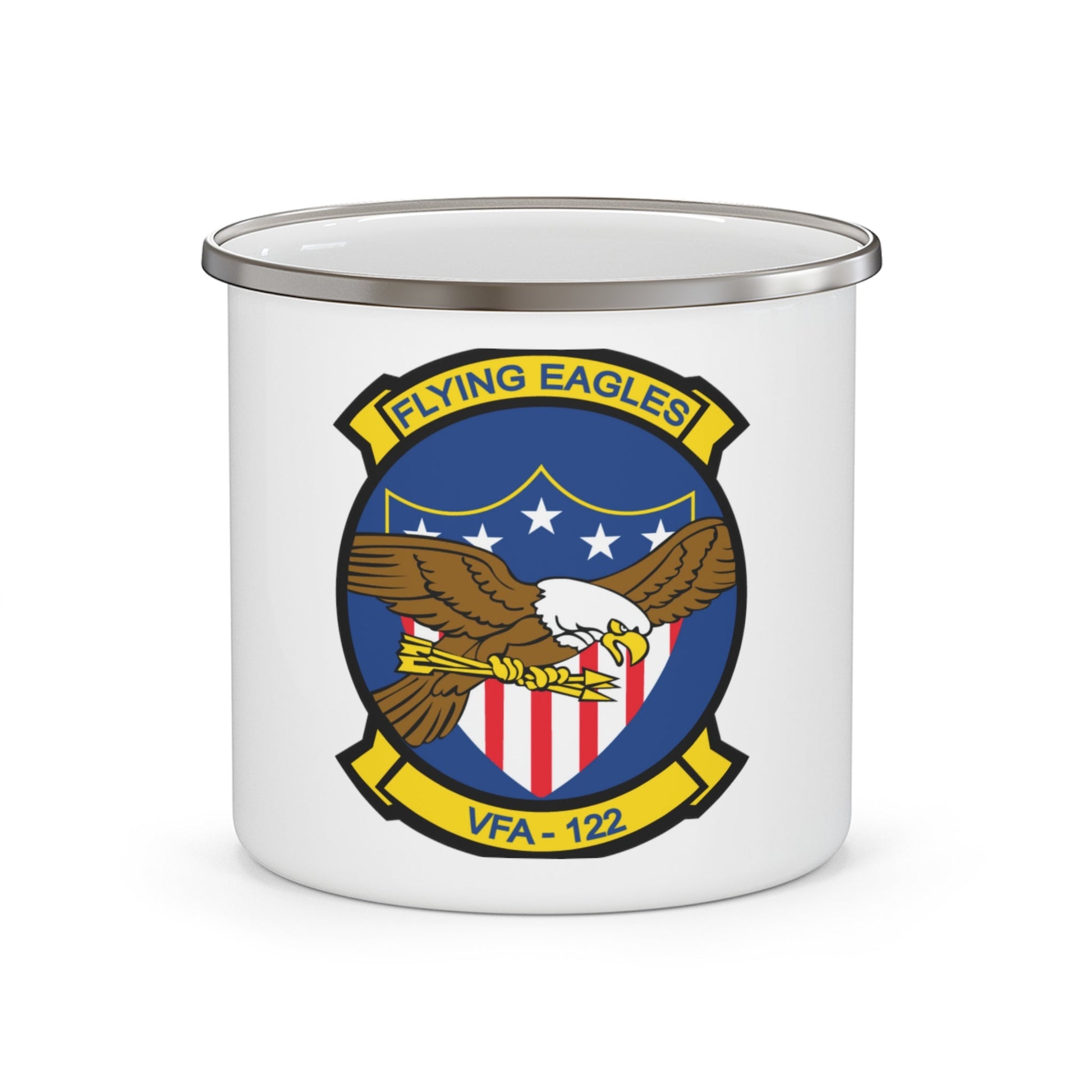 VFA 122 Fying Eagles (U.S. Navy) Enamel Mug 12oz-12oz-The Sticker Space