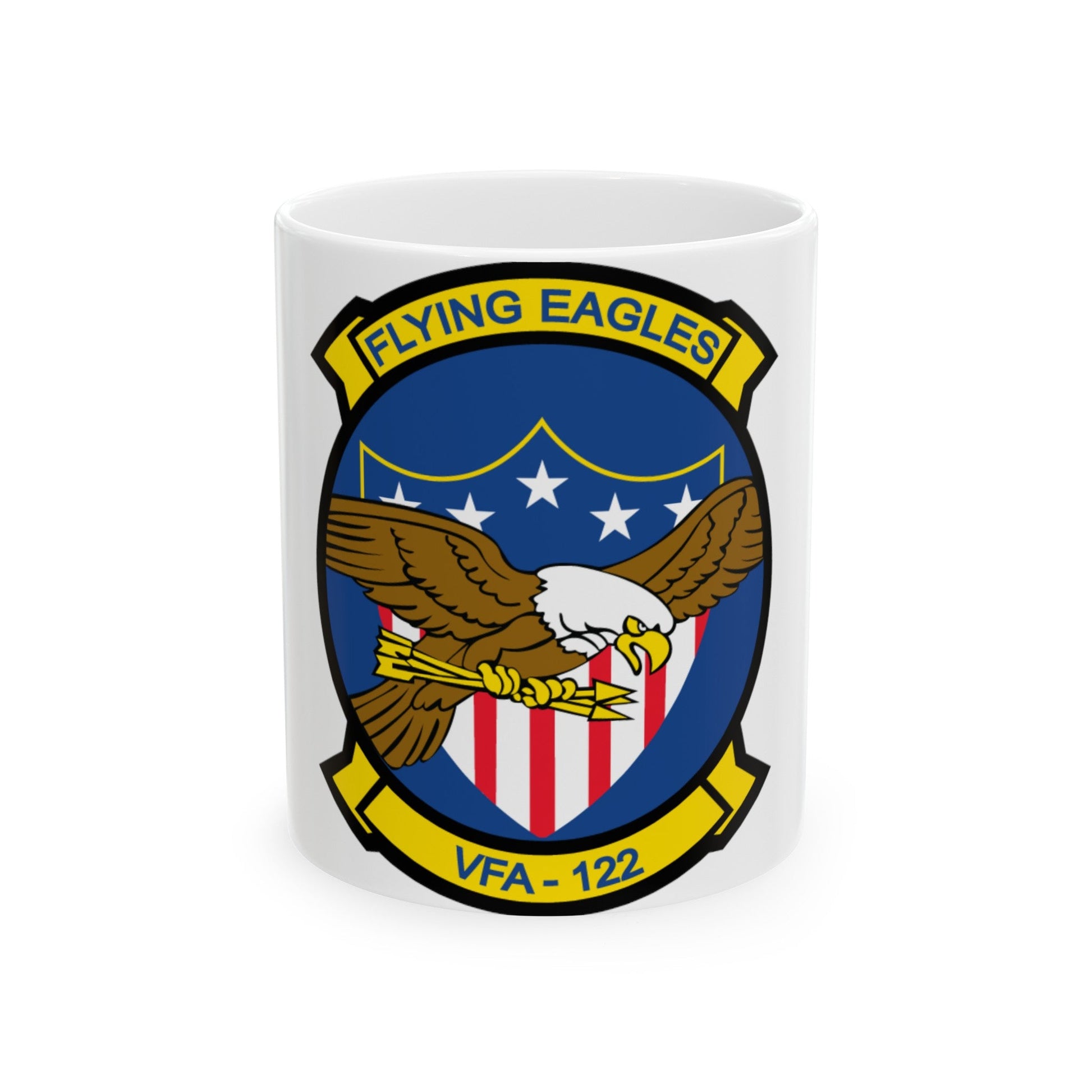 VFA 122 Fying Eagles (U.S. Navy) White Coffee Mug-11oz-The Sticker Space