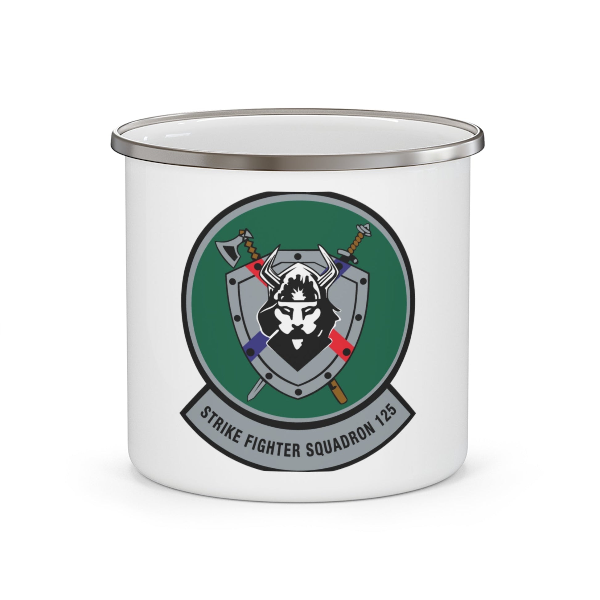 VFA 125 Rough Raiders v2 (U.S. Navy) Enamel Mug 12oz-12oz-The Sticker Space