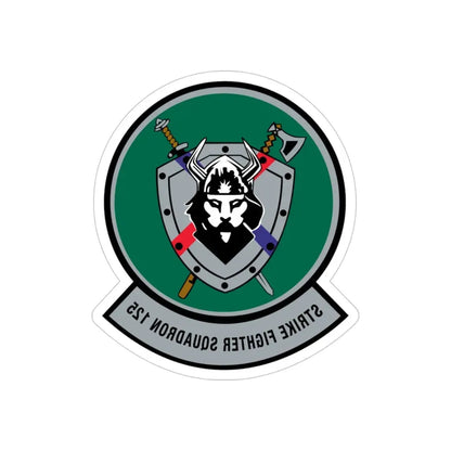 VFA 125 Rough Raiders v2 (U.S. Navy) REVERSE PRINT Transparent Die-Cut STICKER 4 Inch Die-Cut Transparent - The Sticker Space