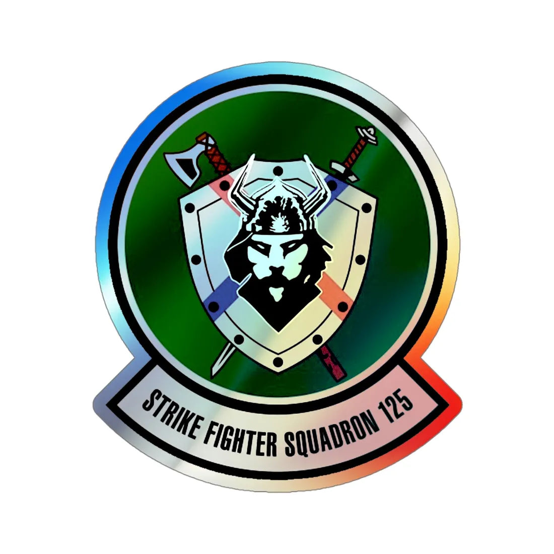 VFA 125 (U.S. Navy) Holographic STICKER Die-Cut Vinyl Decal 4 Inch Holographic - The Sticker Space