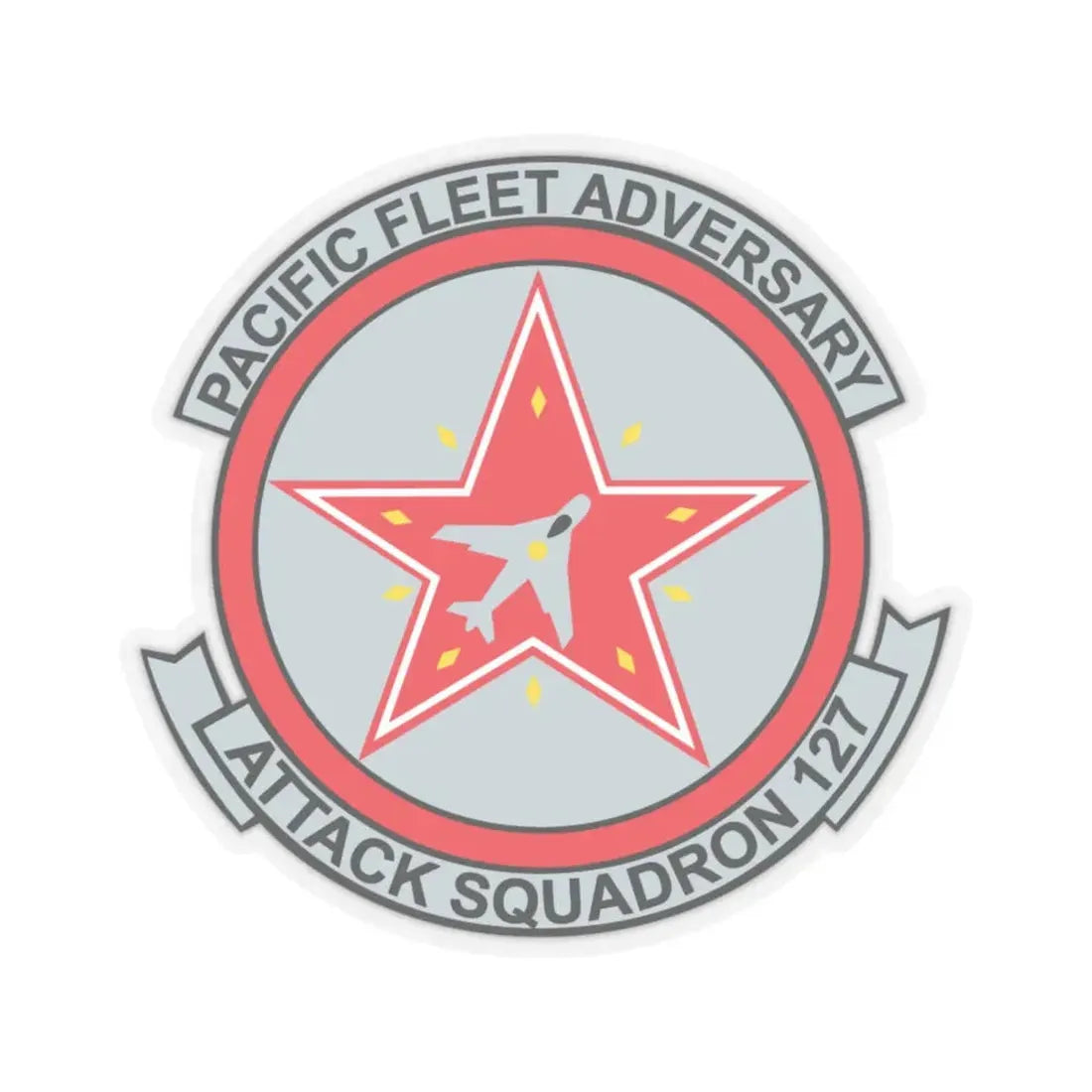 VFA 127 Adversary (U.S. Navy) STICKER Vinyl Kiss-Cut Decal 6 Inch Transparent - The Sticker Space