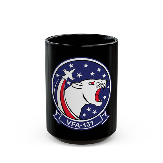 VFA 131 Wildcats Officer Mess (U.S. Navy) Black Coffee Mug-15oz-The Sticker Space