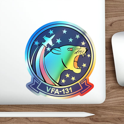 VFA 131 Wildcats Officer Mess (U.S. Navy) Holographic STICKER Die-Cut Vinyl Decal-The Sticker Space