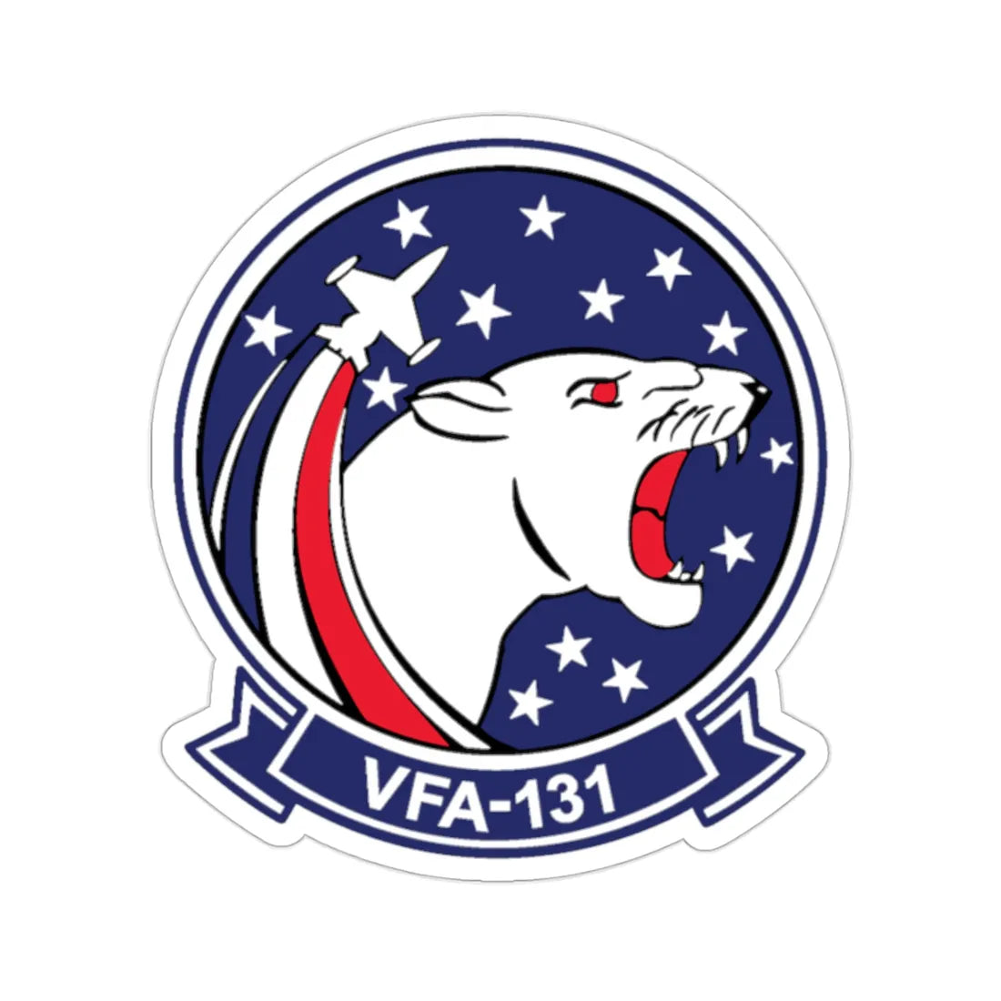 VFA 131 Wildcats Officer Mess (U.S. Navy) STICKER Vinyl Die-Cut Decal 2 Inch - The Sticker Space