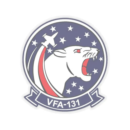 VFA 131 Wildcats Officer Mess (U.S. Navy) STICKER Vinyl Kiss-Cut Decal 3 Inch Transparent - The Sticker Space