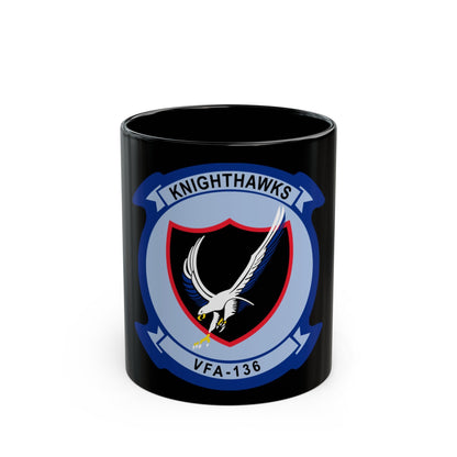 VFA 136 Knighthawks v2 (U.S. Navy) Black Coffee Mug-11oz-The Sticker Space