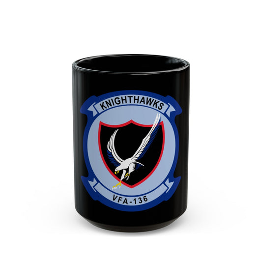 VFA 136 Knighthawks v2 (U.S. Navy) Black Coffee Mug-15oz-The Sticker Space