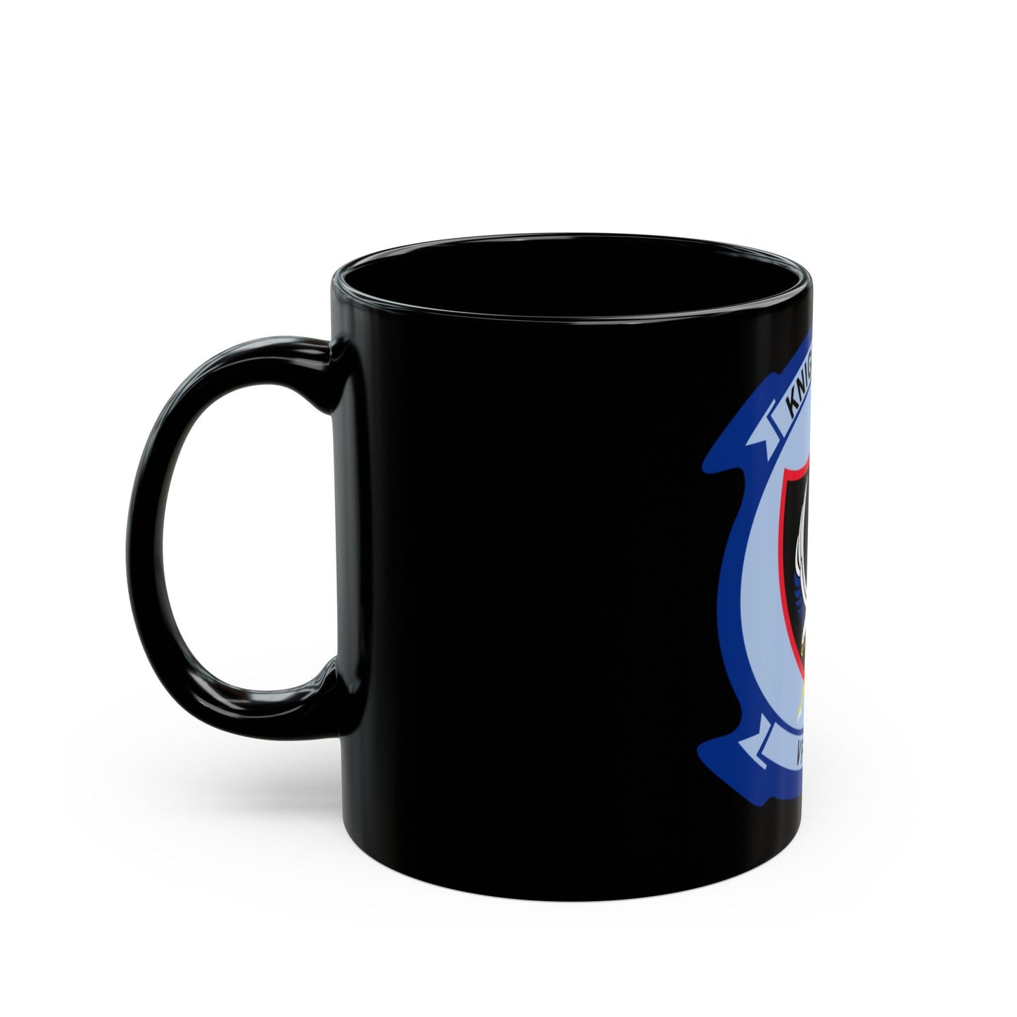 VFA 136 Knighthawks v2 (U.S. Navy) Black Coffee Mug-The Sticker Space