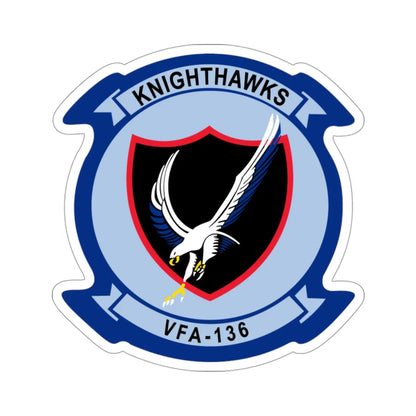 VFA 136 Knighthawks v2 (U.S. Navy) STICKER Vinyl Die-Cut Decal 3 Inch - The Sticker Space