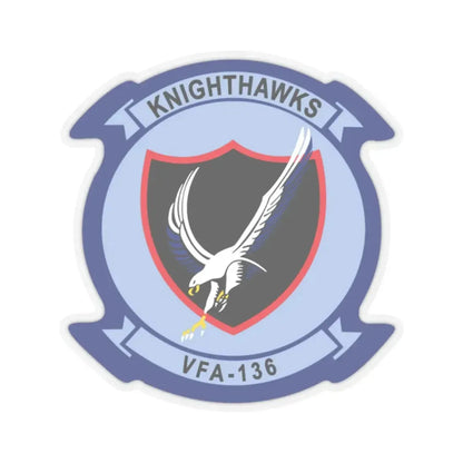 VFA 136 Knighthawks v2 (U.S. Navy) STICKER Vinyl Kiss-Cut Decal 2 Inch Transparent - The Sticker Space