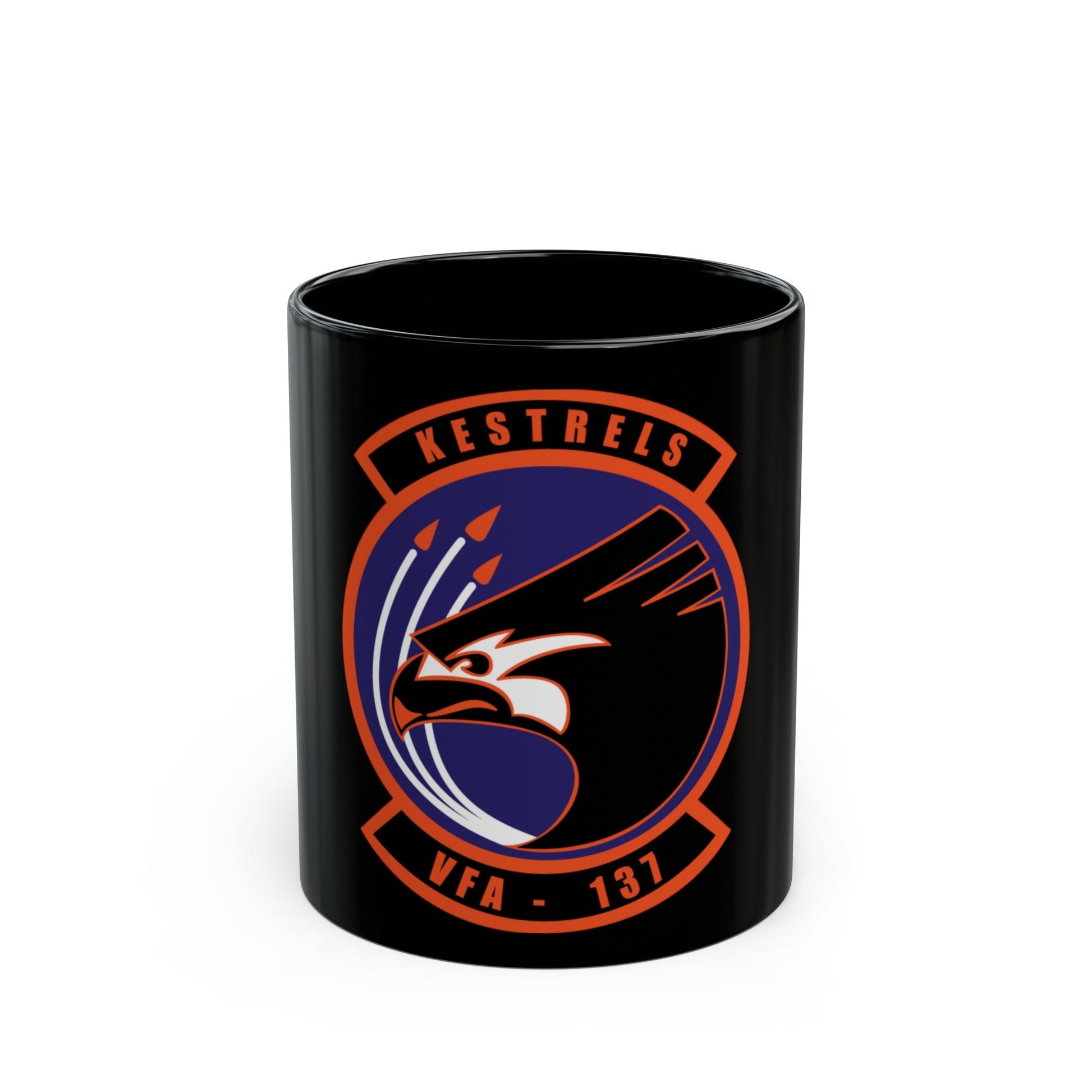 VFA 137 Kestrels 2018 (U.S. Navy) Black Coffee Mug-11oz-The Sticker Space