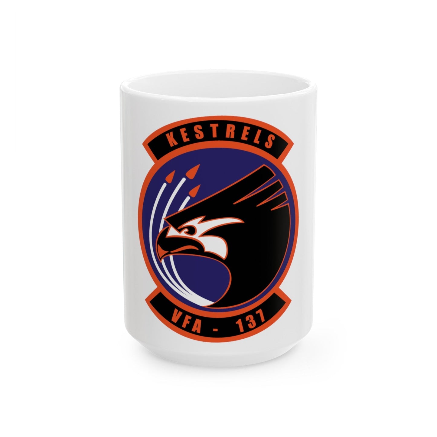 VFA 137 Kestrels 2018 (U.S. Navy) White Coffee Mug-15oz-The Sticker Space