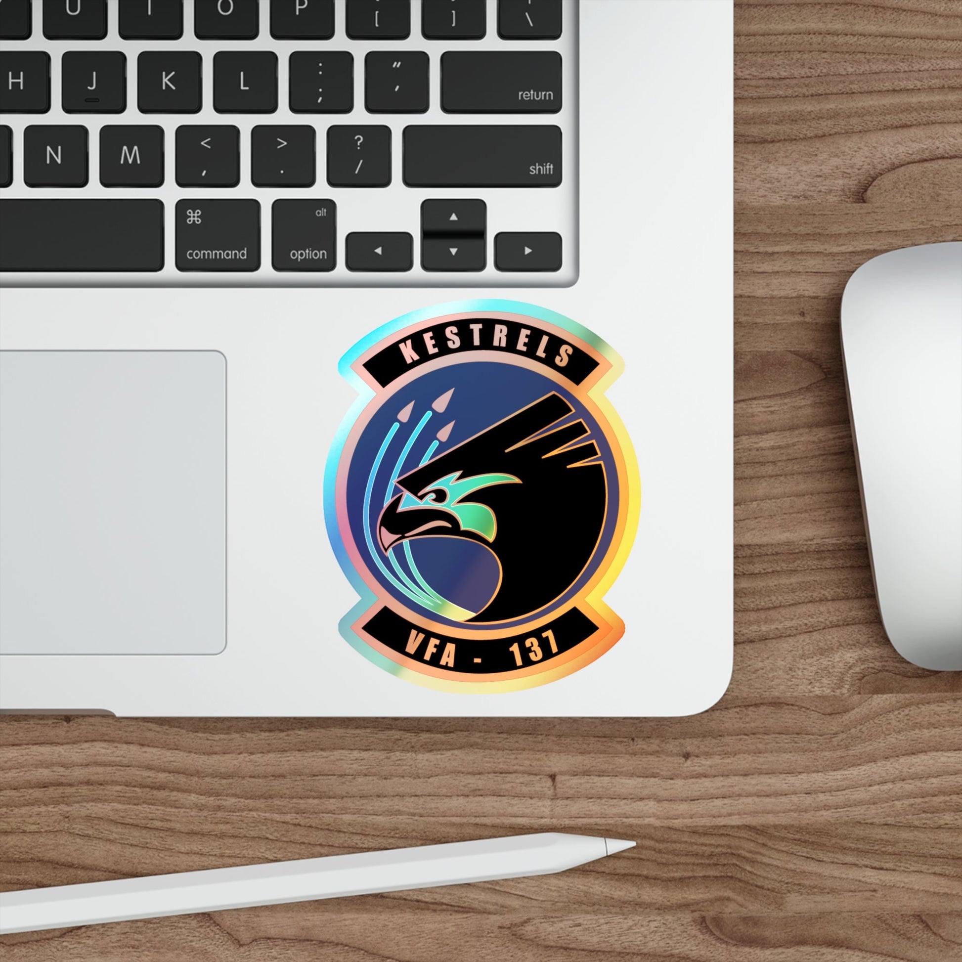 VFA 137 Kestrels (U.S. Navy) Holographic STICKER Die-Cut Vinyl Decal-The Sticker Space