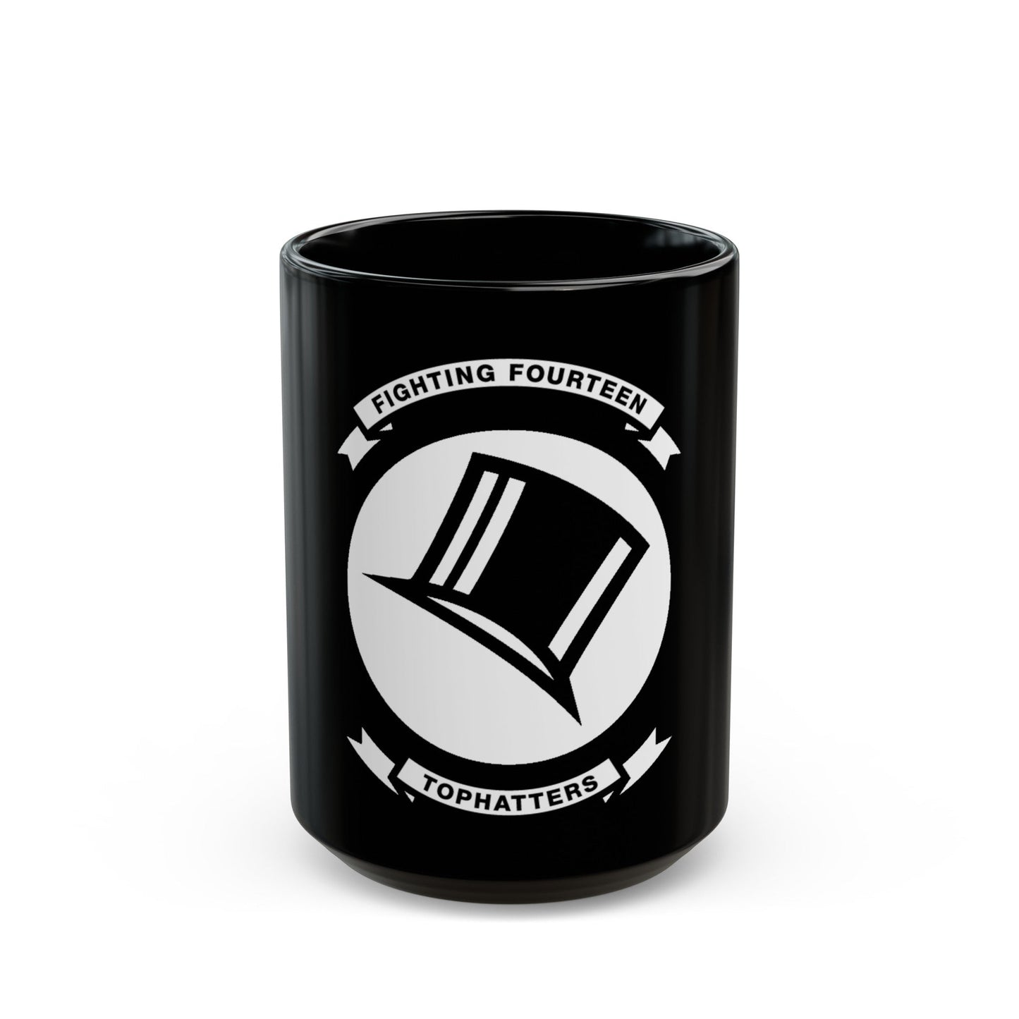 VFA 14 Tophatters (U.S. Navy) Black Coffee Mug-15oz-The Sticker Space