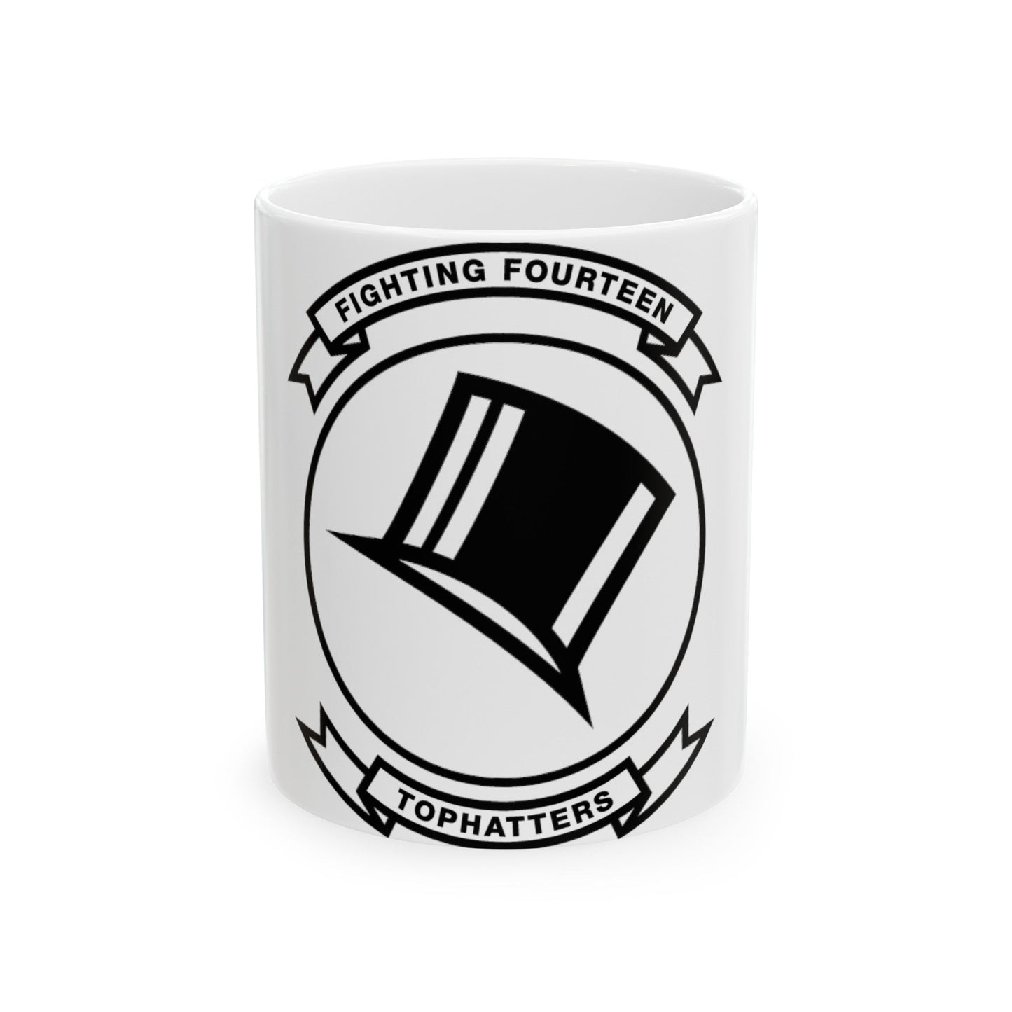 VFA 14 Tophatters (U.S. Navy) White Coffee Mug-11oz-The Sticker Space