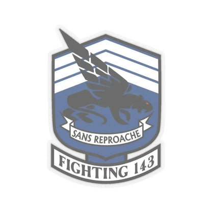 VFA 143 Strike Fighter Squadron 143 (U.S. Navy) STICKER Vinyl Kiss-Cut Decal 4 Inch Transparent - The Sticker Space