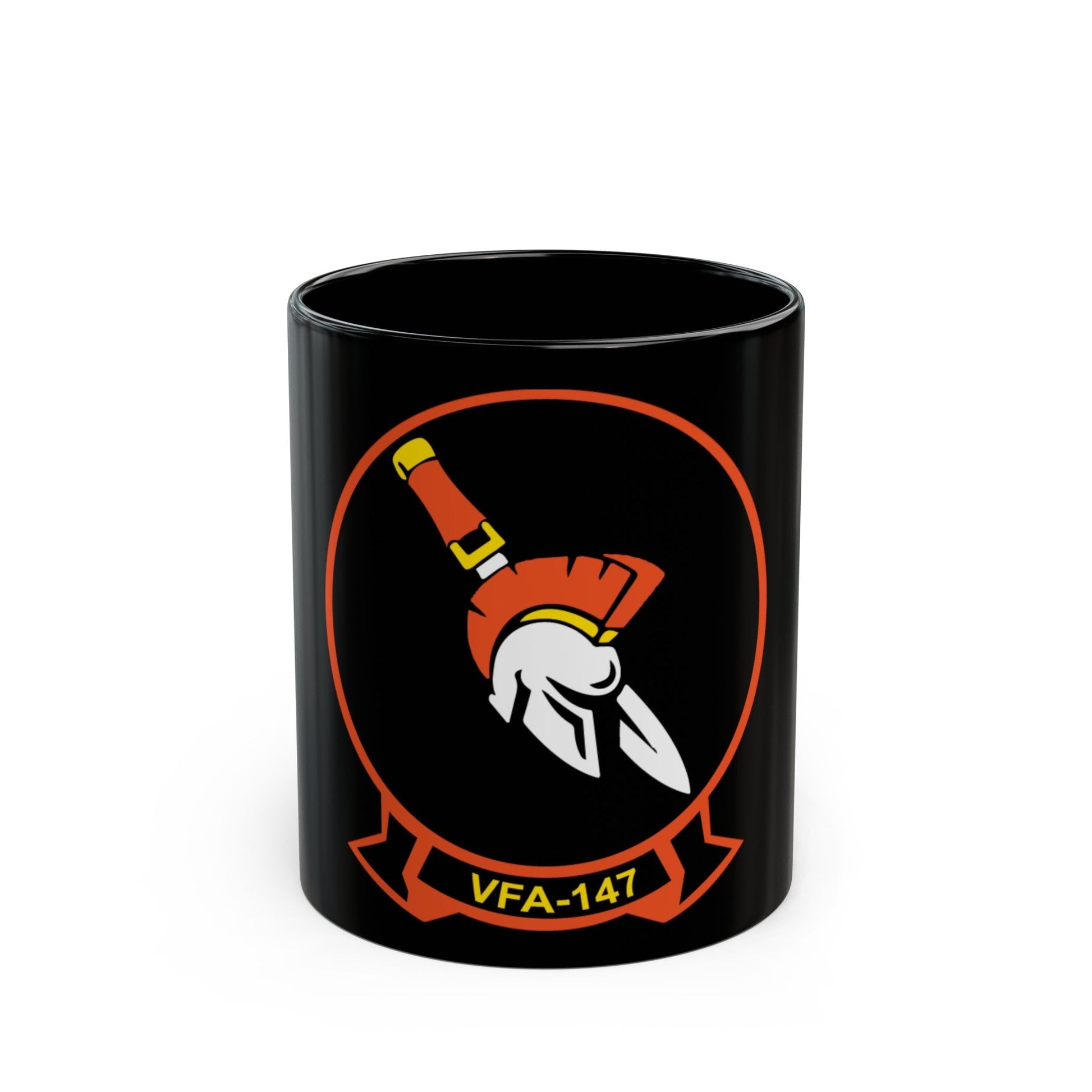 VFA 147 Argonauts (U.S. Navy) Black Coffee Mug-11oz-The Sticker Space